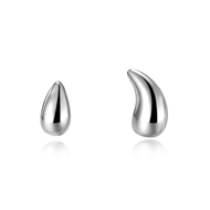 Picture of 999 Sterling Silver Platinum Plated Stud Earrings at Super Low Price