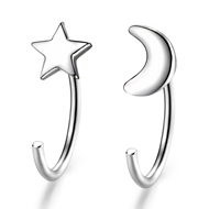 Picture of 999 Sterling Silver Small Small Hoop Earrings with Full Guarantee
