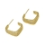 Picture of Nickel Free Gold Plated White Small Hoop Earrings with Easy Return