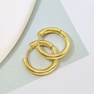 Picture of Inexpensive Copper or Brass Delicate Huggie Earrings from Reliable Manufacturer