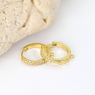 Picture of Recommended White Delicate Huggie Earrings from Top Designer
