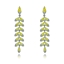 Show details for Leaf Copper or Brass Dangle Earrings Online Only