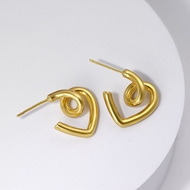 Picture of Famous Medium Gold Plated Small Hoop Earrings