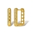 Picture of Copper or Brass Cubic Zirconia Huggie Earrings From Reliable Factory