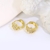 Picture of Fancy Small Copper or Brass Huggie Earrings