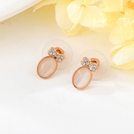 Show details for Impressive Pink Rose Gold Plated Dangle Earrings with Low MOQ Show details for Impressive Pink Rose Gold Plated Dangle Earrings with Low MOQ