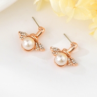 Show details for Designer Rose Gold Plated Classic Dangle Earrings with No-Risk Return Show details for Designer Rose Gold Plated Classic Dangle Earrings with No-Risk Return