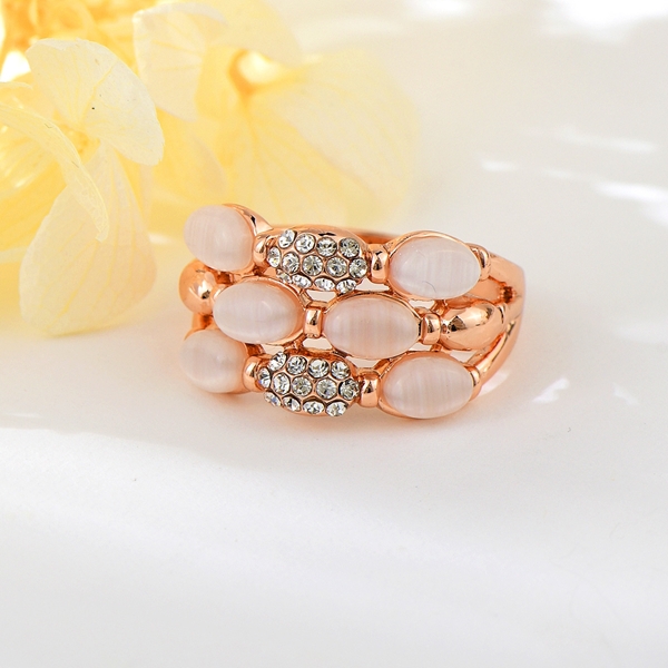 Picture of Pretty Opal Rose Gold Plated Fashion Ring