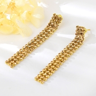 Show details for Famous Swarovski Element Yellow Huge and Long Earring