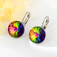 Show details for 14 mm swarovski element crystal satellite diamond earrings