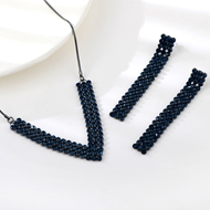 Show details for Cheap Zinc Alloy Big 2 Piece Jewelry Set From Reliable Factory