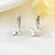 Picture of Platinum Plated Zinc Alloy Dangle Earrings with Price