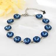 Show details for New Season Platinum Plated Zinc Alloy Fashion Bracelet with SGS/ISO Certification