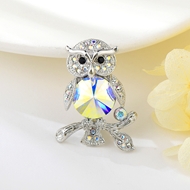 Show details for Beautiful Swarovski Element Copper or Brass Brooche