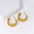Picture of Delicate Gold Plated Big Hoop Earrings at Unbeatable Price