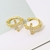 Picture of New Cubic Zirconia Small Clip On Earrings