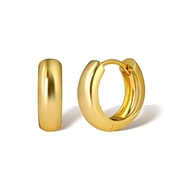 Picture of Amazing Small Gold Plated Huggie Earrings