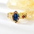Picture of New Season Blue Cubic Zirconia Adjustable Ring with SGS/ISO Certification
