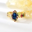 Show details for New Season Blue Cubic Zirconia Adjustable Ring with SGS/ISO Certification