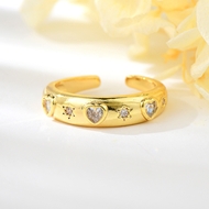 Show details for Delicate Cubic Zirconia Adjustable Ring at Unbeatable Price