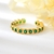 Picture of Pretty Cubic Zirconia Gold Plated Adjustable Ring