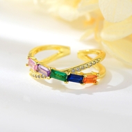 Show details for Delicate Gold Plated Adjustable Ring with Fast Shipping