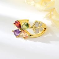 Show details for Delicate Small Adjustable Ring in Exclusive Design