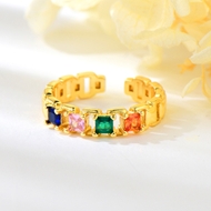 Show details for Copper or Brass Gold Plated Adjustable Ring with No-Risk Refund