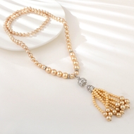 Show details for Bulk Platinum Plated Classic Y Necklace Exclusive Online