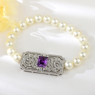 Show details for Classic Platinum Plated Fashion Bangle with Fast Delivery