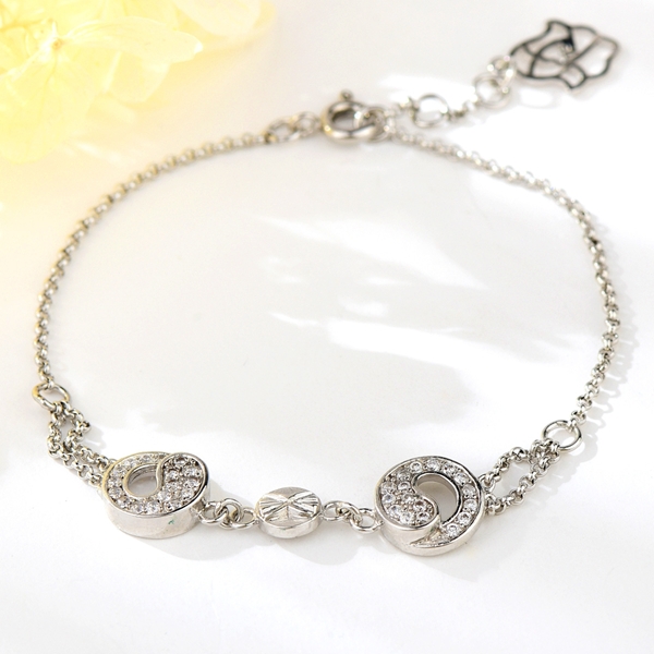 Picture of Latest Small Platinum Plated Fashion Bracelet