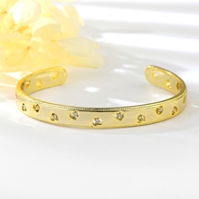 Show details for Classic Cubic Zirconia Cuff Bangle with Beautiful Craftmanship