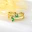 Show details for Need-Now Green Cubic Zirconia Adjustable Ring Factory Direct