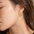 Picture of Nickel Free Gold Plated White Huggie Earrings Online Shopping