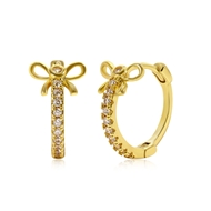 Picture of Delicate Small Huggie Earrings Online Only