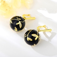 Picture of Buy Gold Plated Artificial Crystal Dangle Earrings with Low Cost