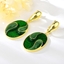 Show details for Popular Enamel Green Dangle Earrings