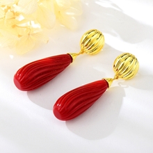 Show details for Most Popular Enamel Red Dangle Earrings