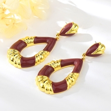 Show details for Low Cost Gold Plated Dubai Dangle Earrings with Low Cost