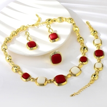 Show details for Zinc Alloy Enamel 2 Piece Jewelry Set with Full Guarantee
