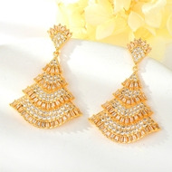 Show details for Need-Now White Cubic Zirconia Dangle Earrings from Editor Picks
