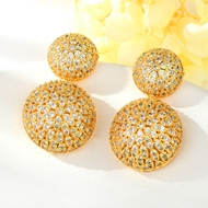 Show details for Luxury Cubic Zirconia Dangle Earrings From Reliable Factory