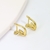 Picture of Nickel Free Gold Plated Delicate Huggie Earrings with Easy Return