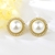 Picture of Fancy Medium Copper or Brass Stud Earrings