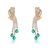 Picture of Delicate Green Dangle Earrings with Speedy Delivery
