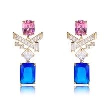 Show details for Copper or Brass Delicate Dangle Earrings from Certified Factory