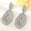 Show details for Hot Selling White Big Dangle Earrings from Top Designer