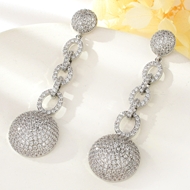 Show details for Copper or Brass Cubic Zirconia Dangle Earrings at Super Low Price Show details for Copper or Brass Cubic Zirconia Dangle Earrings at Super Low Price