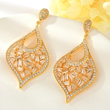 Show details for Luxury Copper or Brass Dangle Earrings with Worldwide Shipping