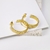 Picture of Copper or Brass Gold Plated Big Hoop Earrings at Super Low Price